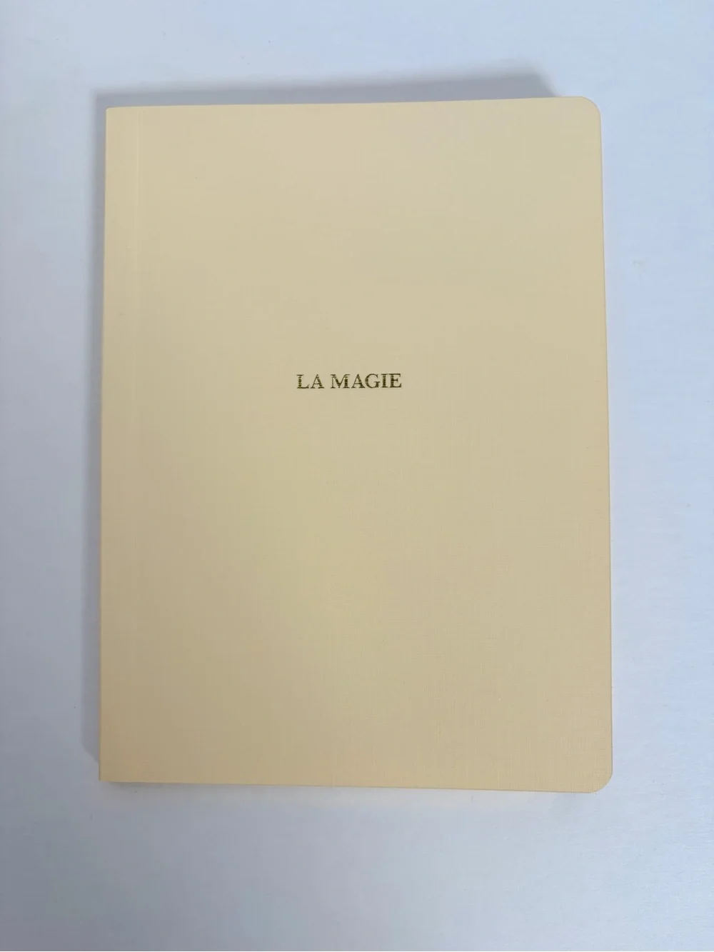 Sezane La Magie Notebook Journal Softcover Stationary Gift Box Cream Gold Beige
